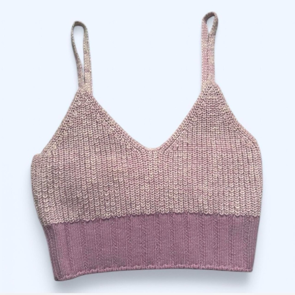 ASOS Purple Knit Crop Top